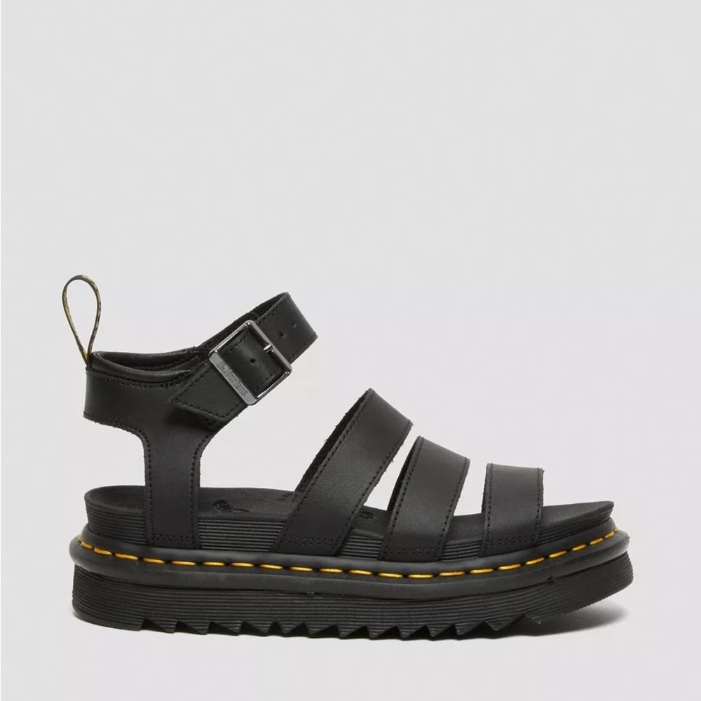 Dr Martens Blaire stewpot sandal in black 6 - Picture 7 of 16
